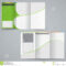 Tri Fold Business Brochure Template, Vector Green Stock Intended For Tri Fold Brochure Template Illustrator