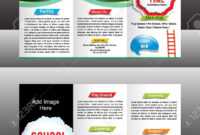 Tri Fold School Brochure Template Vector Illustration for Tri Fold School Brochure Template