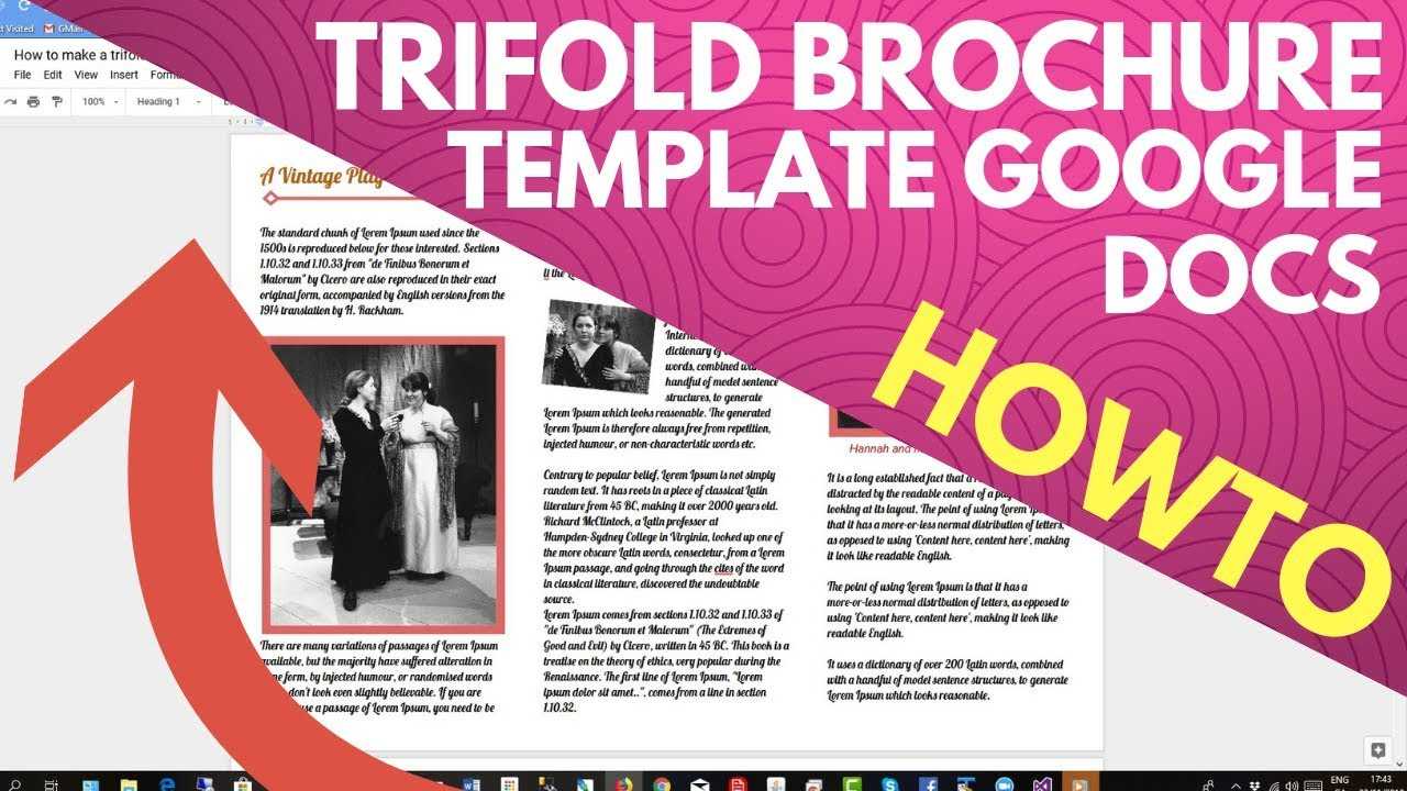 Trifold Brochure Template Google Docs Inside Google Docs Travel Brochure Template