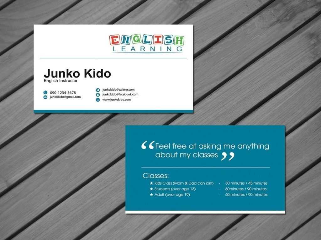 Tutor Business Cards For Teachers Templates Free| Pozycjoner Within Business Cards For Teachers Templates Free