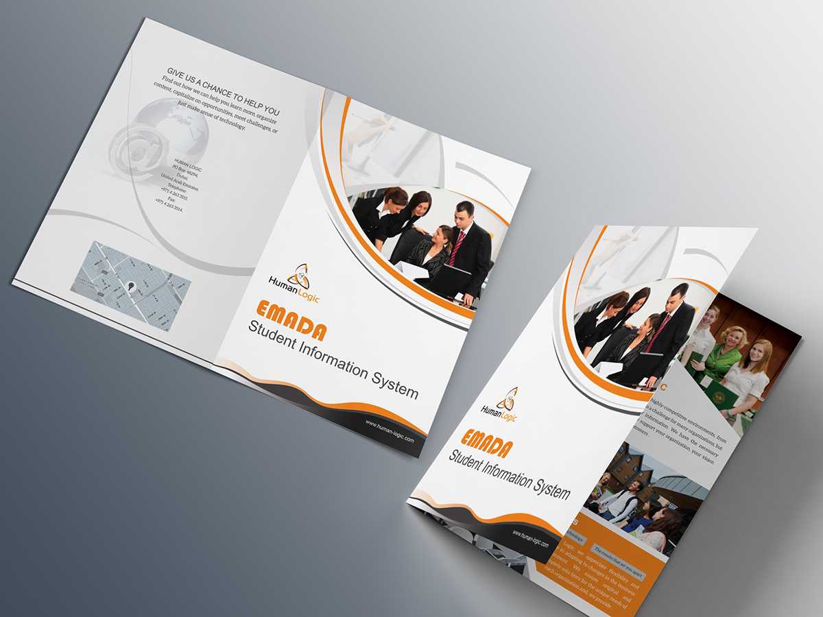 Two Fold Brochure Template Psd – Atlantaauctionco For Two Fold Brochure Template Psd