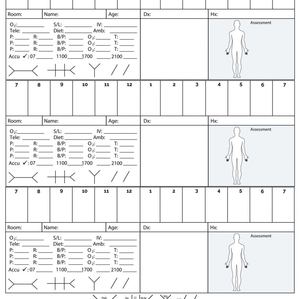 med-surg-report-sheet-templates