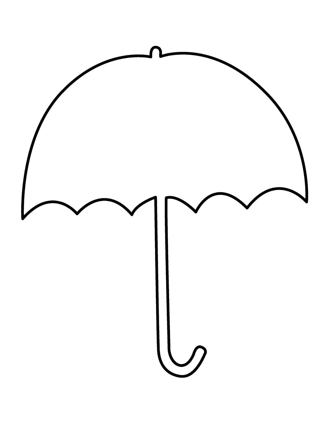 Umbrella Clip Art Outline Clipart Panda Free Clipart Images Regarding Blank Umbrella Template
