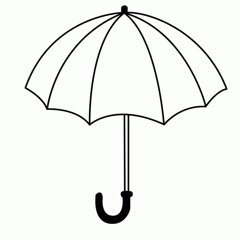 Umbrella Coloring Pages | Umbrella Coloring Page, Coloring Throughout Blank Umbrella Template