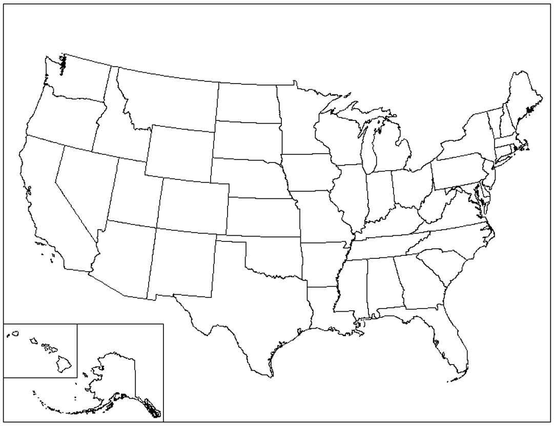 Us Map Printable Pdf Blank Us State Map Printable Printable Intended For United States Map Template Blank