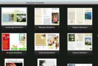 Use Pages On Macs To Create A Pamphlet (View Description) pertaining to Mac Brochure Templates
