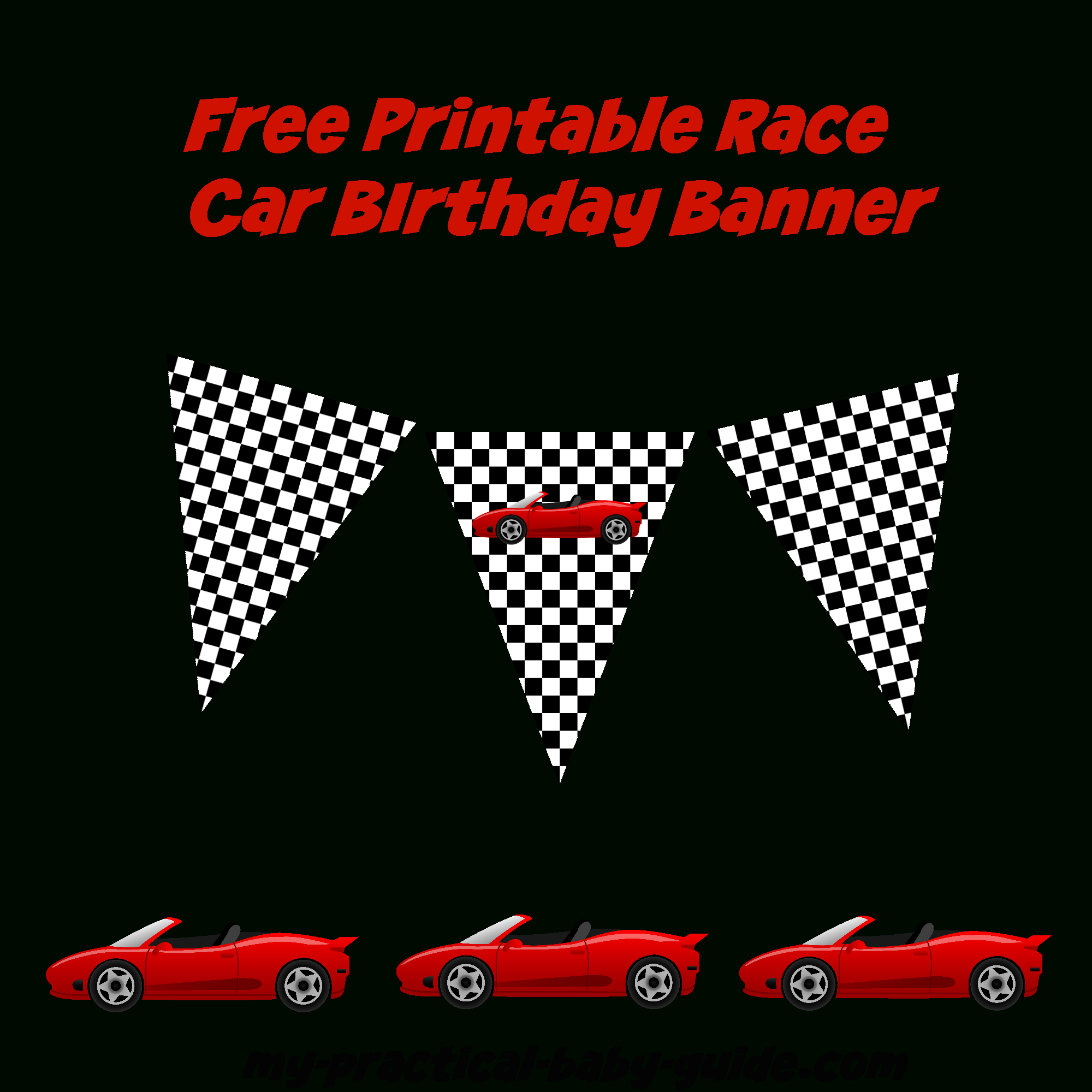 Use This Free Printable Race Car Birthday Banner And With Cars Birthday Banner Template