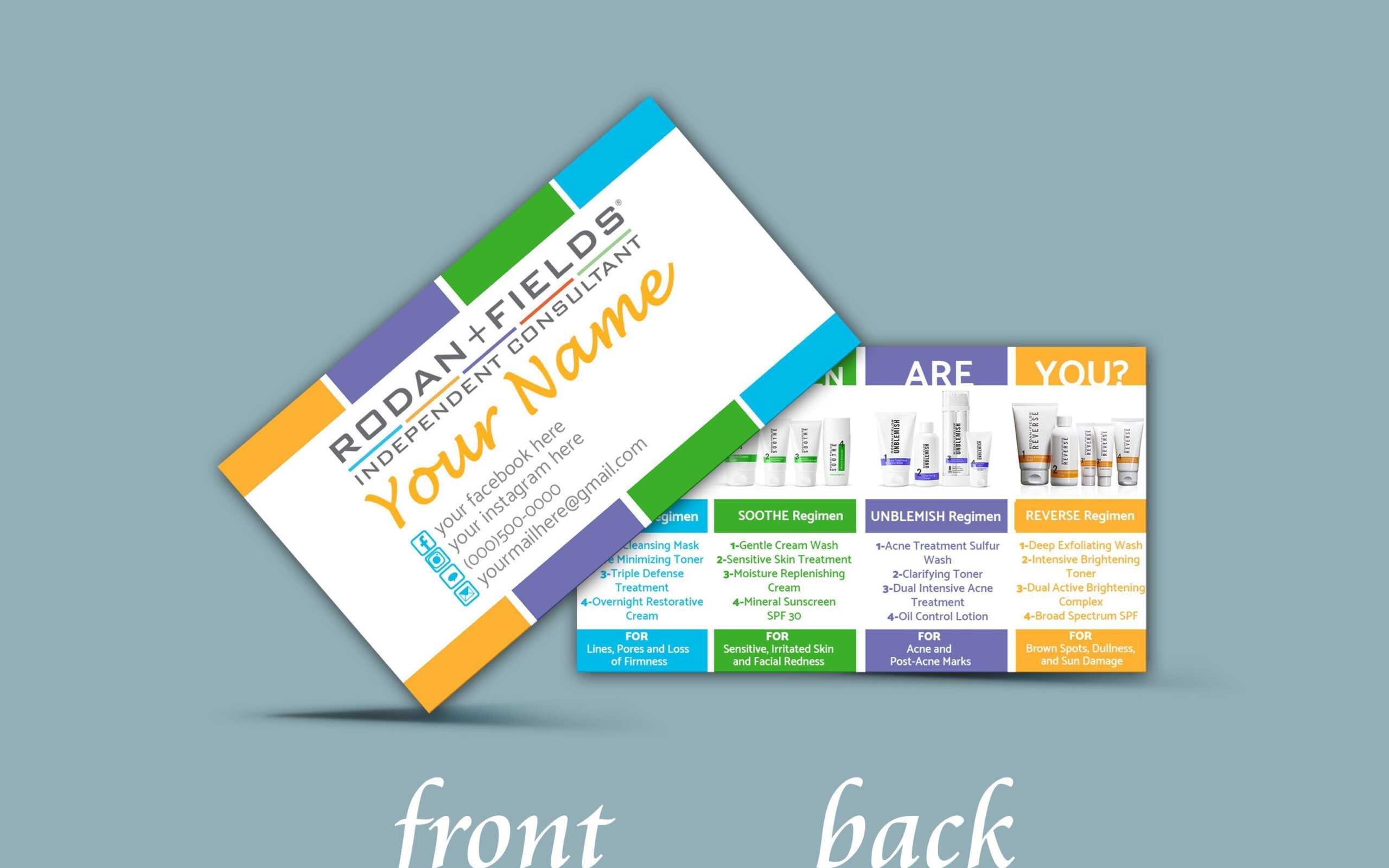 Using Facebook Logo On Business Cards Like Us Group Link Can Intended For Rodan And Fields Business Card Template