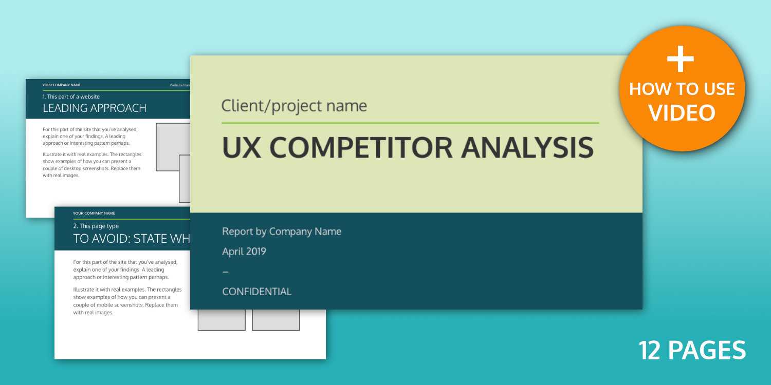 Ux Competitor Analysis Report Template – Ux Design Templates Regarding Ux Report Template