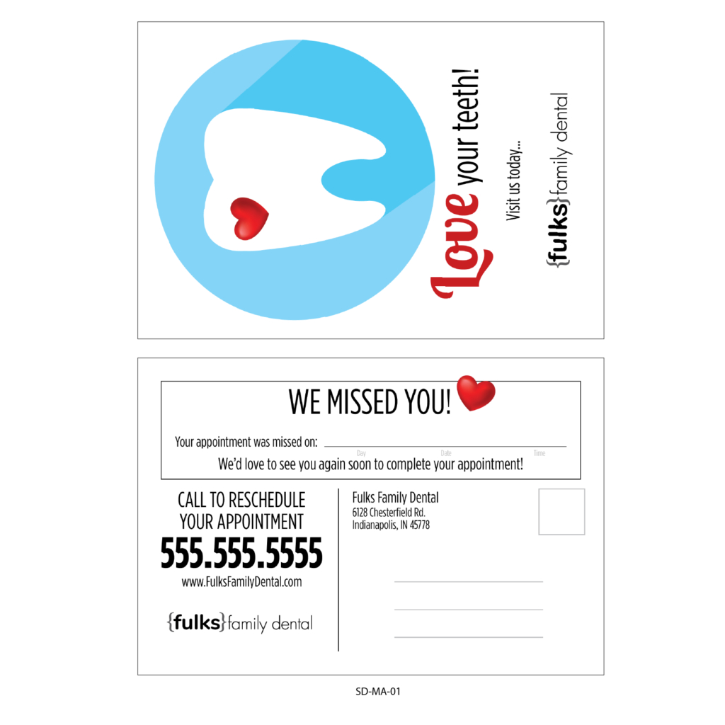 Variable Data Missed Appointment Reminder Card Templates Throughout Dentist Appointment Card Template