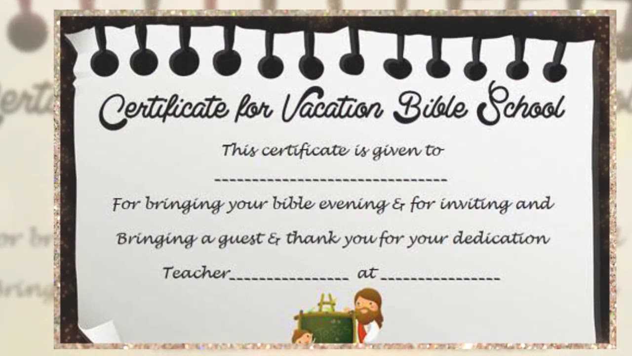 Vbs Certificate Template – Youtube With Vbs Certificate Template