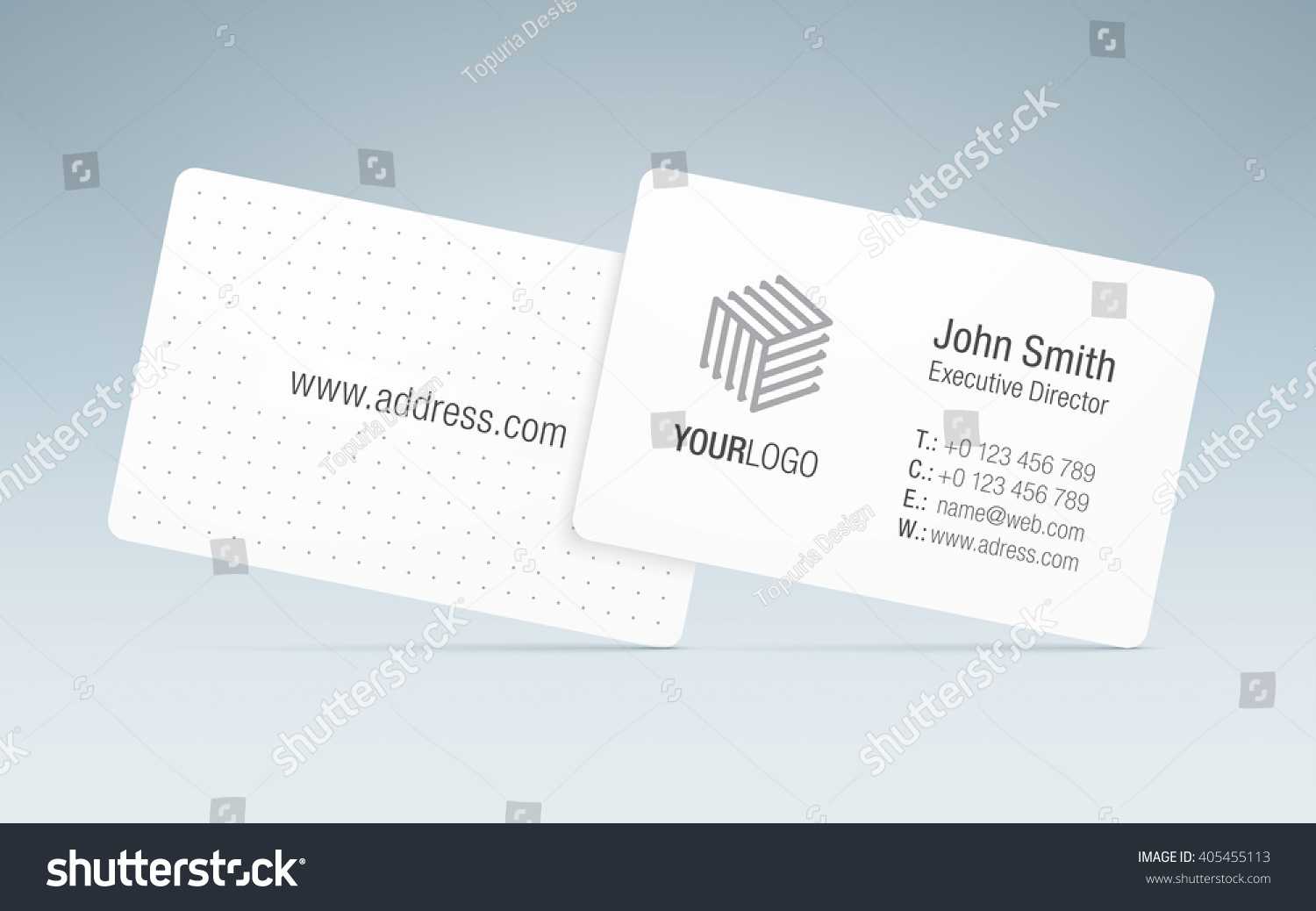 Vector Business Card Template Sleek Business Stock Vector With Generic Business Card Template