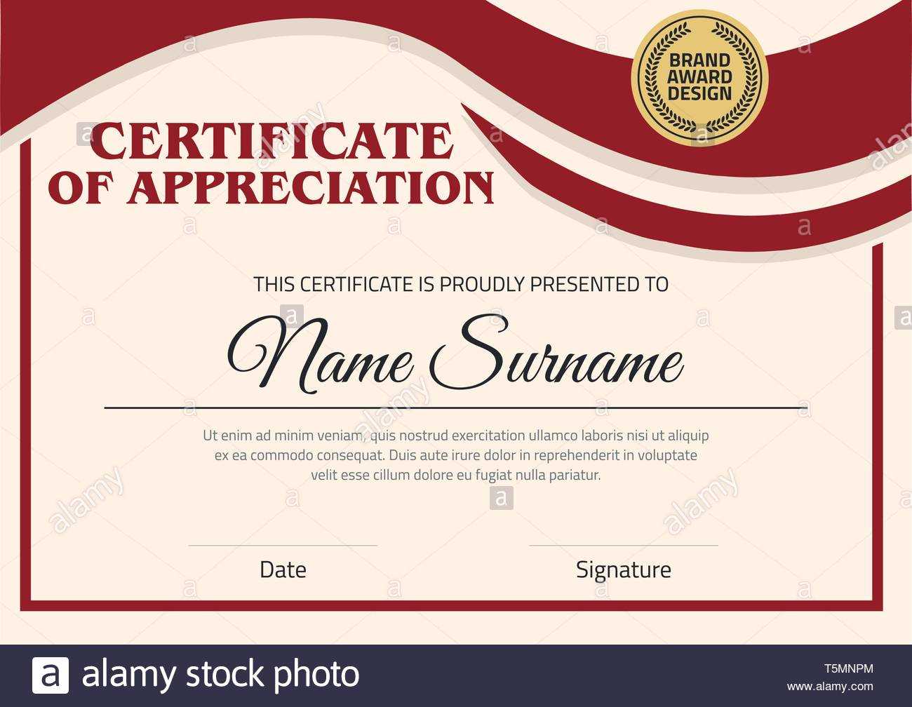 Vector Certificate Template. Illustration Certificate In A4 Within Certificate Template Size