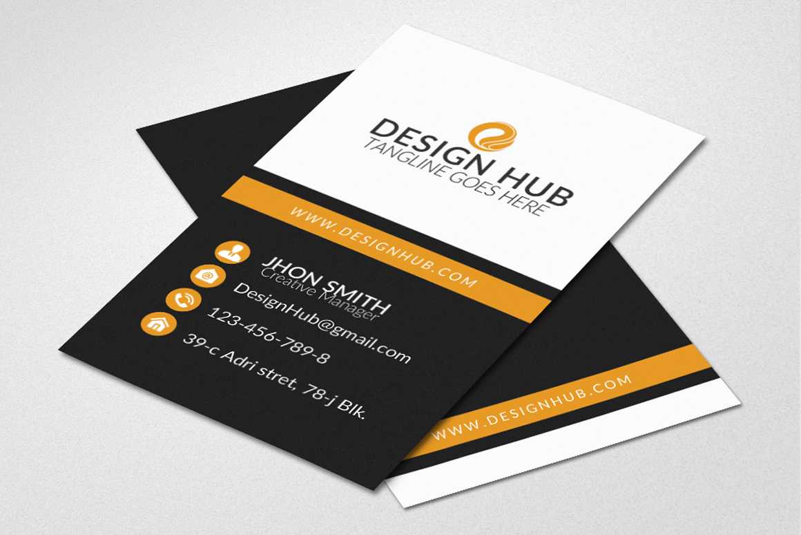 Vertical Business Card Template – Vsual For Buisness Card Templates