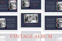 Vintage Album Powerpoint Template intended for Powerpoint Photo Album Template