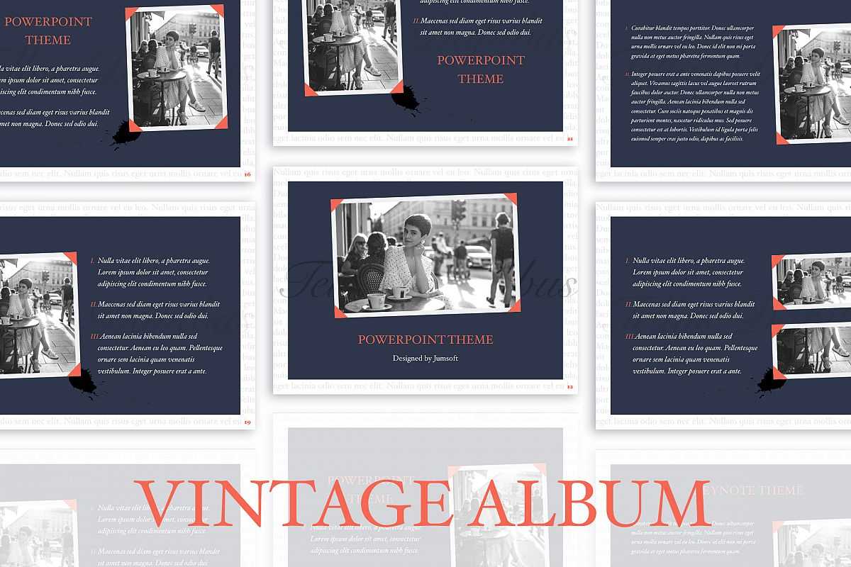 Vintage Album Powerpoint Template Intended For Powerpoint Photo Album Template