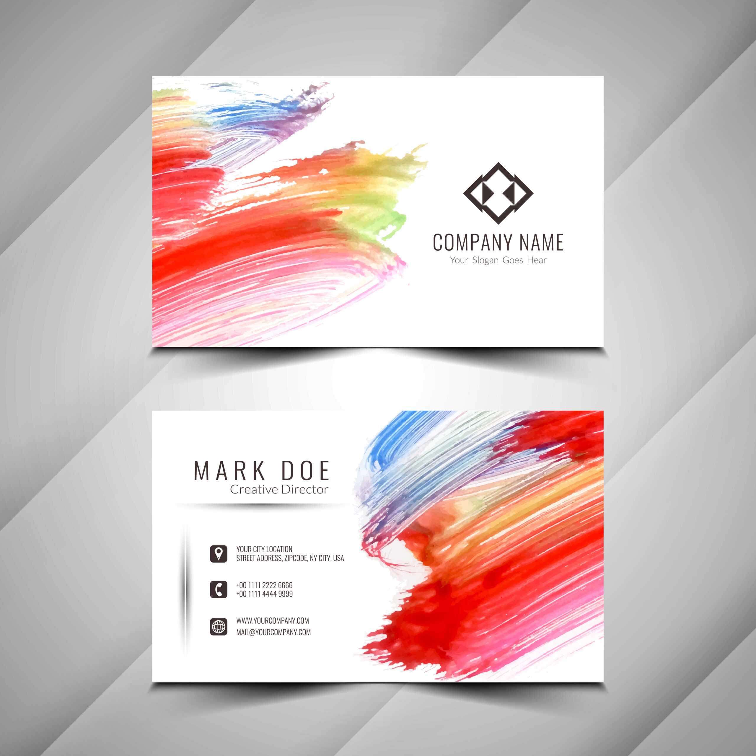 Visiting Card Design Eps Download Free Vector Art – (67,788 Within Calling Card Free Template