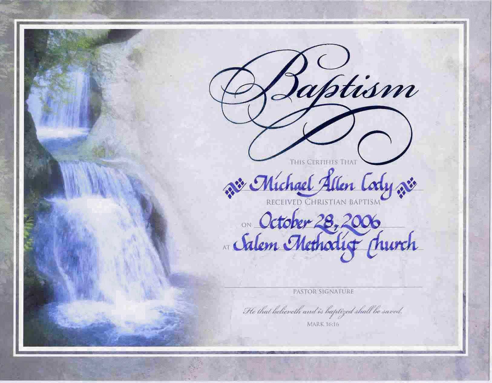 Water Baptism Certificate Templateencephaloscom Intended For Baptism Certificate Template Word
