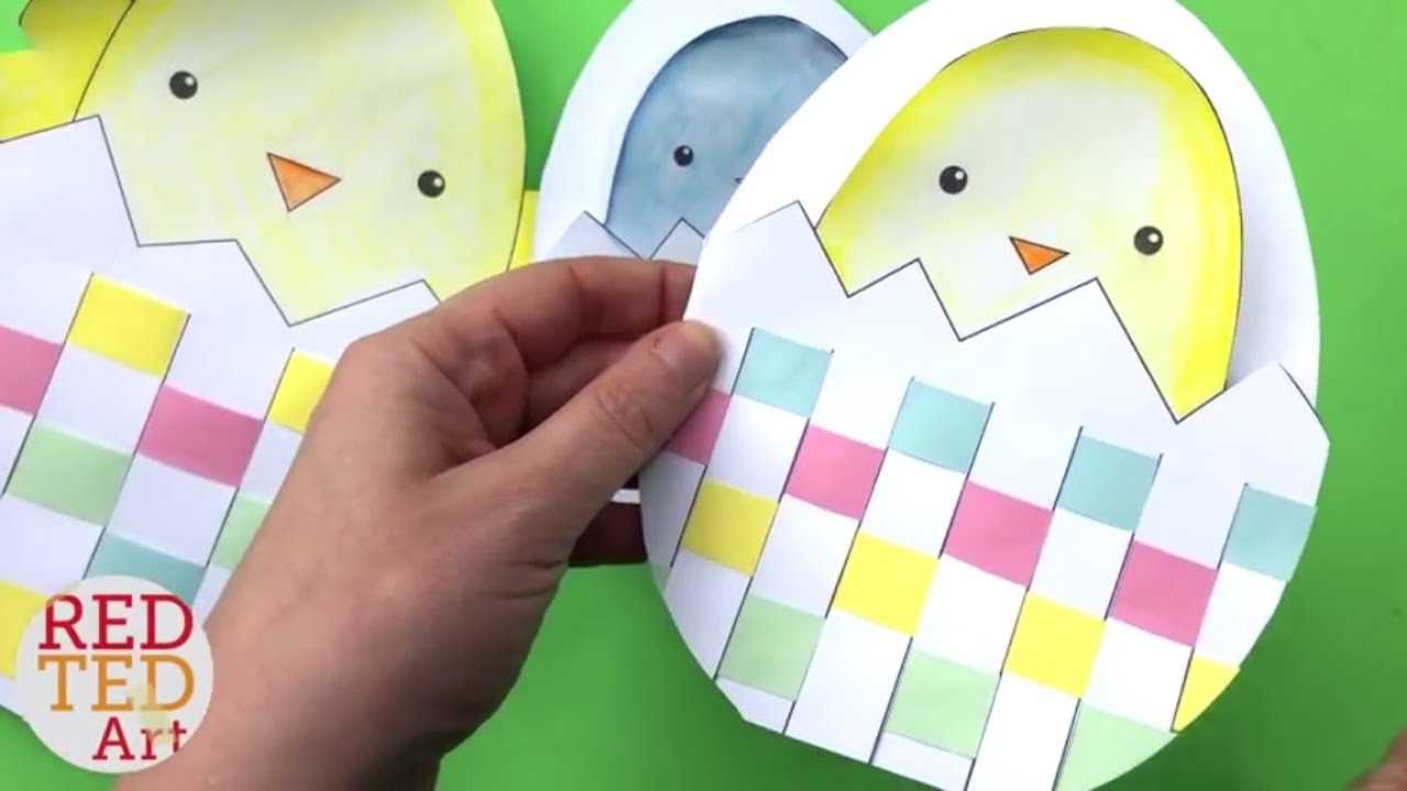 Weaving Chick Cards With Template – Easy Easter Card Diy Ideas Pertaining To Easter Chick Card Template