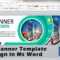 Web Ad Banner Template Design In Ms Word || How To Make Ad Banner Design In  Ms Word Within Microsoft Word Banner Template