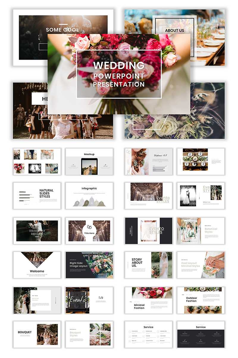 Wedding Album Ppt Templates | Templatemonster Intended For Powerpoint Photo Album Template