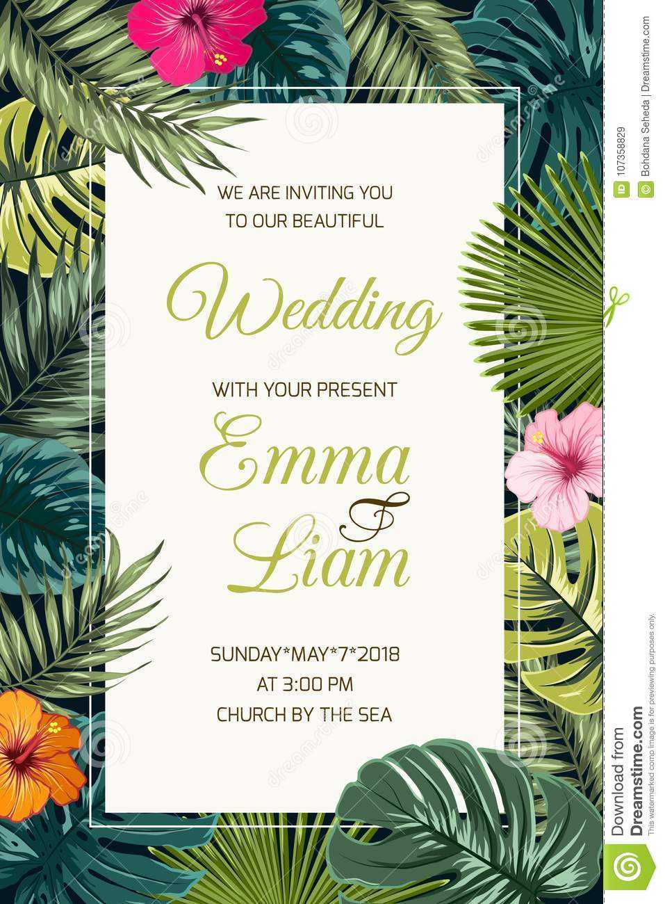 Wedding Event Invitation Card Template. Stock Vector In Event Invitation Card Template