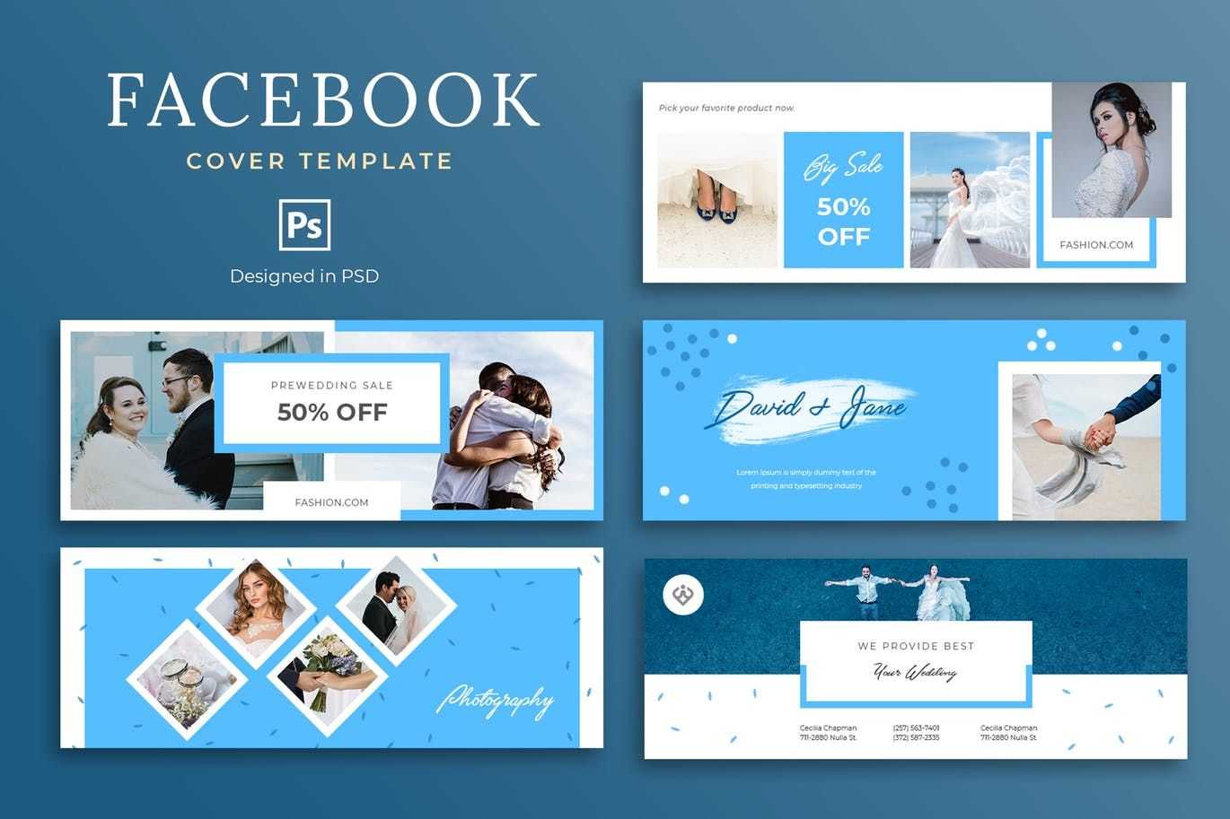 Wedding Facebook Cover Template Psd – 5 Social Media Banner Regarding Facebook Banner Template Psd
