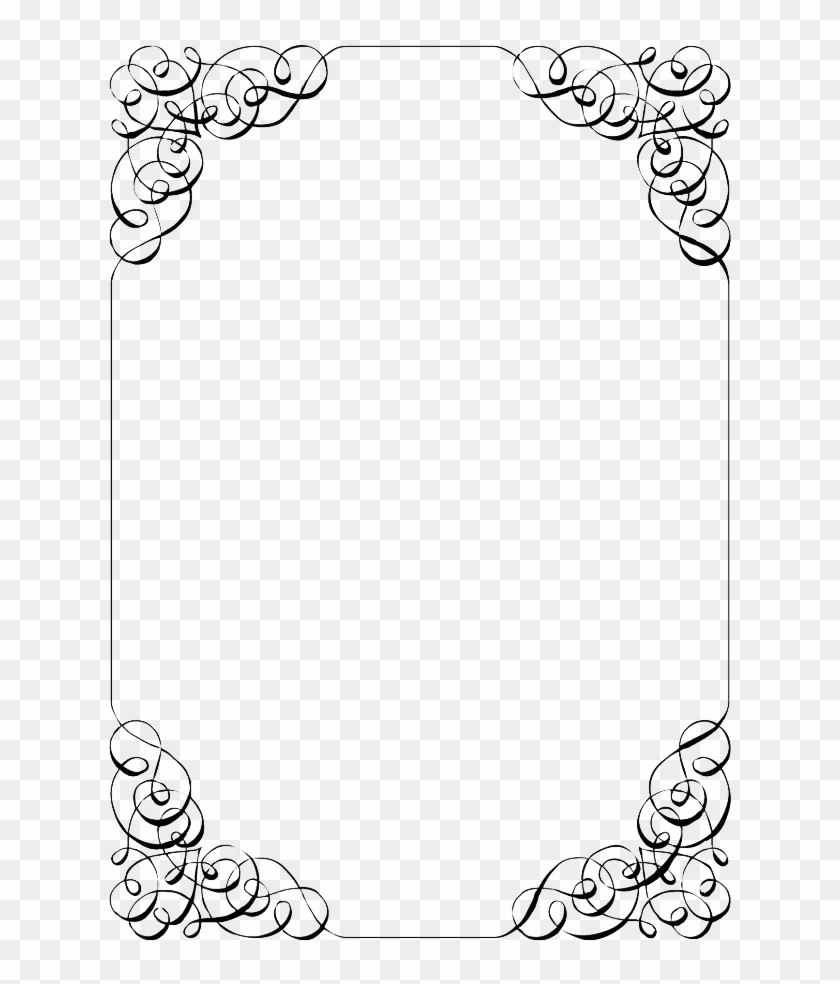 Wedding Invitation Border Png File – Black And White Menu For Blank Templates For Invitations