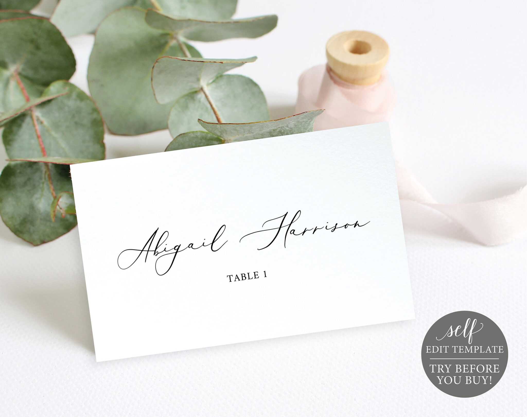 Printable Escort Cards Template