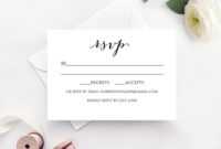 Wedding Rsvp Card Template · Wedding Templates And Printables throughout Template For Rsvp Cards For Wedding