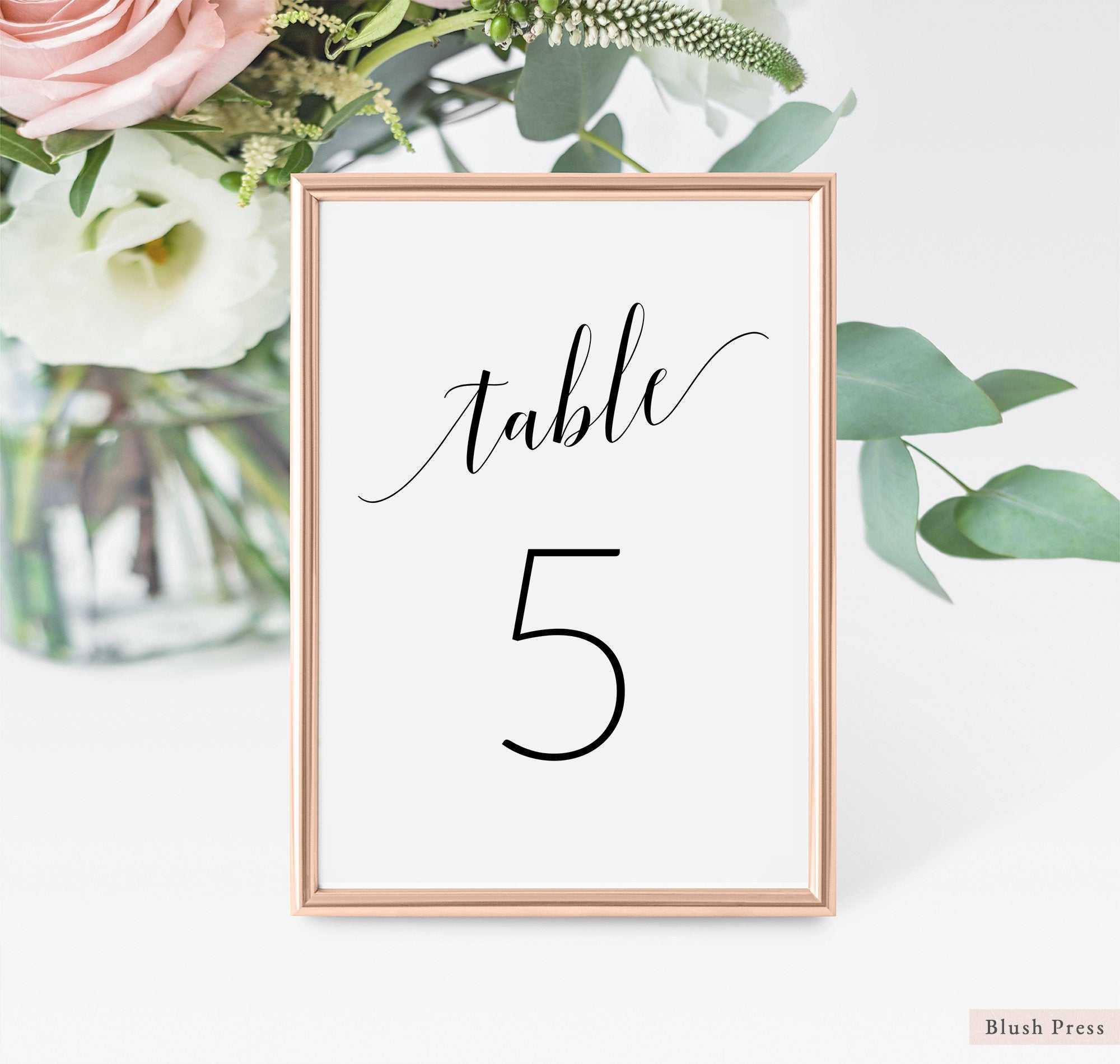 Wedding Table Number Cards Template, Printable Table Numbers Wedding, Table  Seating Card, Table Numbers Printable, Table Card Number Sav 062 Throughout Table Number Cards Template