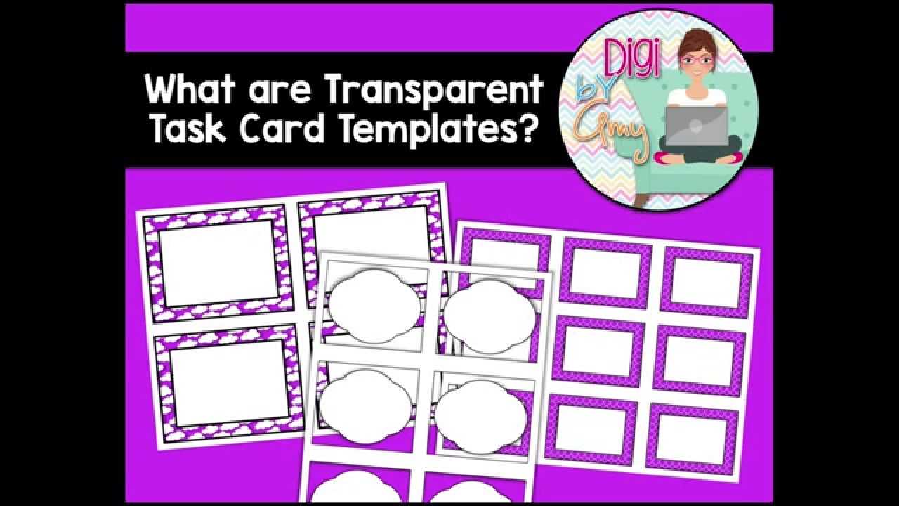 What Are Transparent Task Card Templates? With Task Card Template