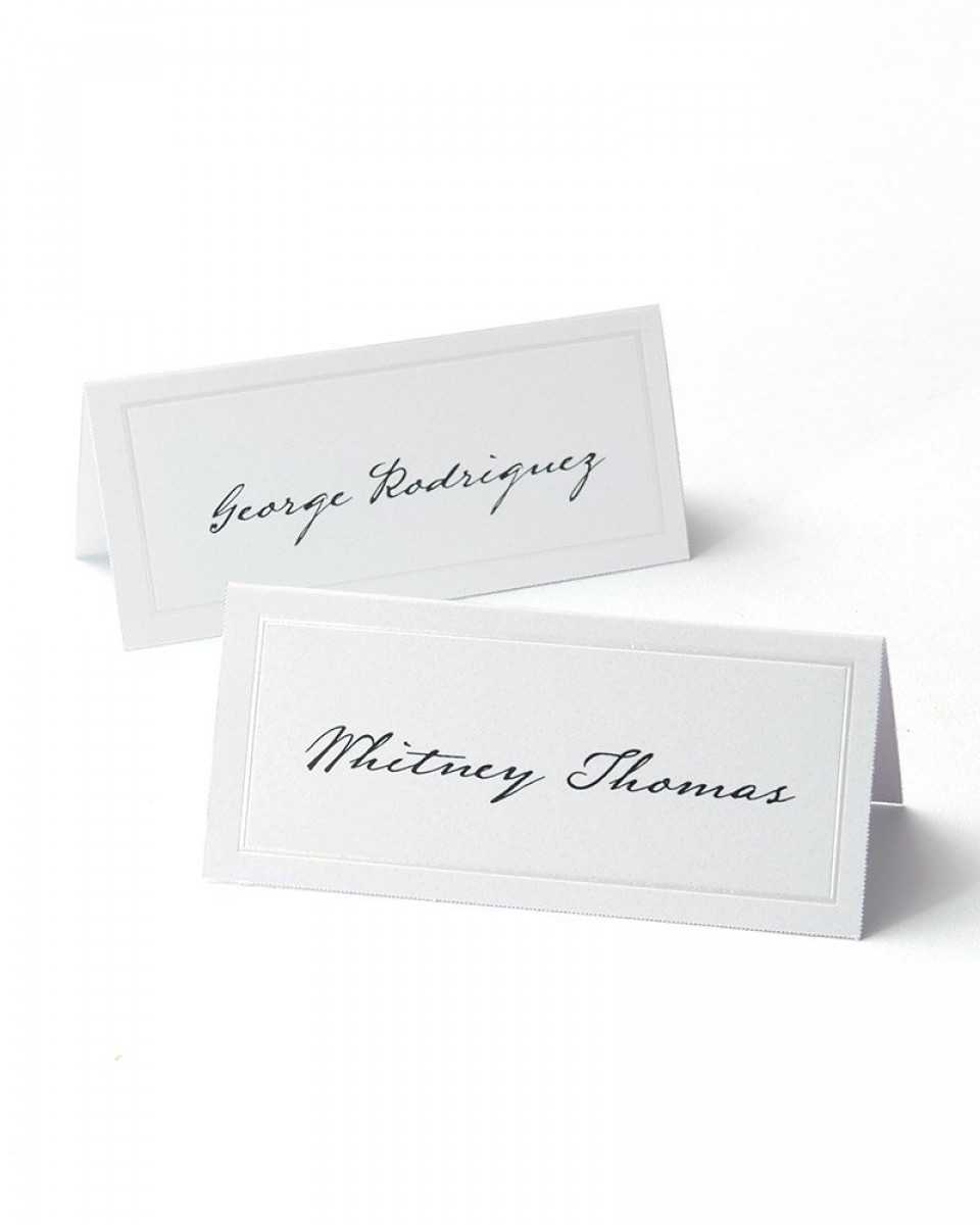 White Pearl Border Printable Place Cards In Gartner Studios Place Cards Template
