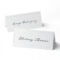 White Pearl Border Printable Place Cards intended for Amscan Templates Place Cards