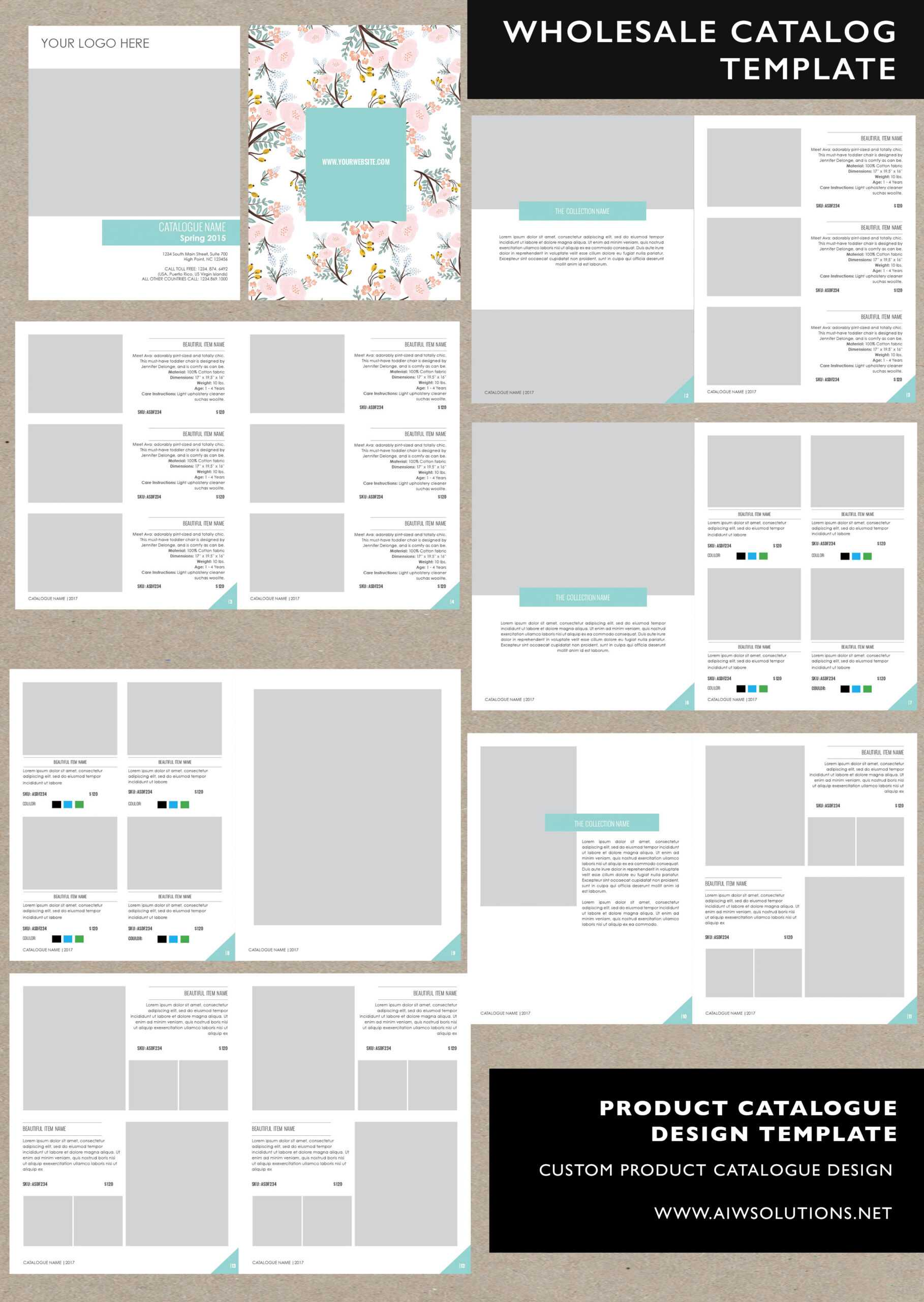 Wholesale Catalog Template Id05 For Catalogue Word Template