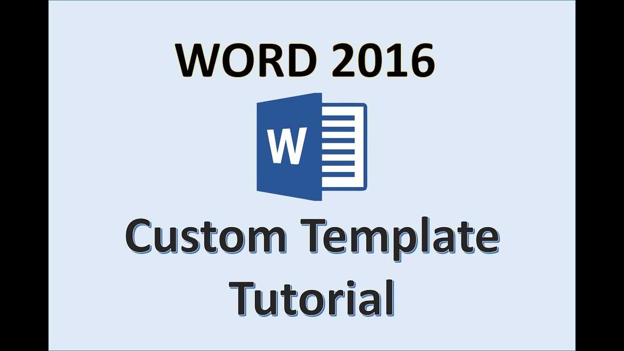 Word 2016 - Creating Templates - How To Create A Template In Ms Office -  Make A Template Tutorial In How To Create A Template In Word 2013