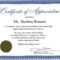 Work Anniversary Certificate Templates | Free Download Throughout Anniversary Certificate Template Free