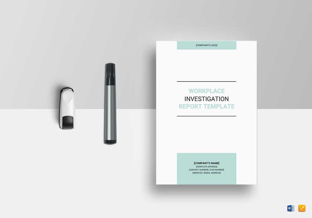 Workplace Investigation Report Template With Investigation Report Template Doc