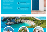 World Travel Tri Fold Brochure intended for Island Brochure Template