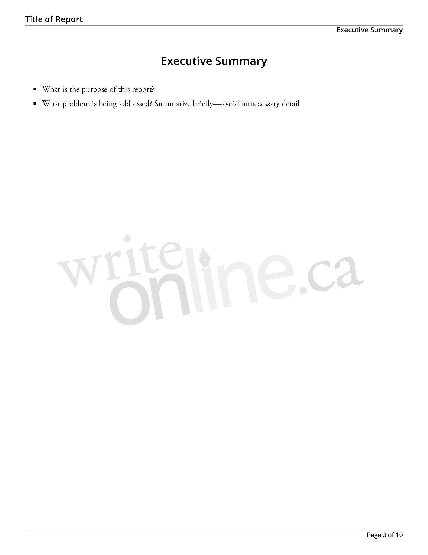 Write Online: Case Study Report Writing Guide – Resources Throughout Training Summary Report Template