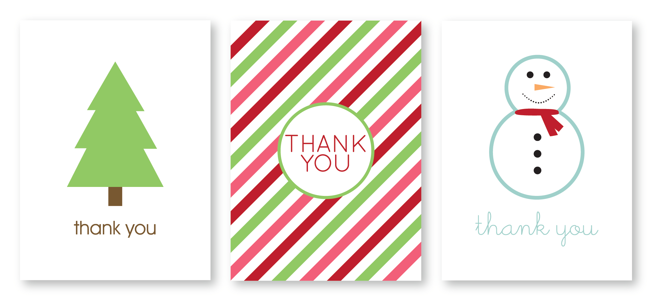 Writing Thank You Cards | Madebycristinamarie In Christmas Thank You Card Templates Free