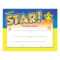 You're A Star! Award Gold Foil Stamped Certificate With Star In Star Of The Week Certificate Template