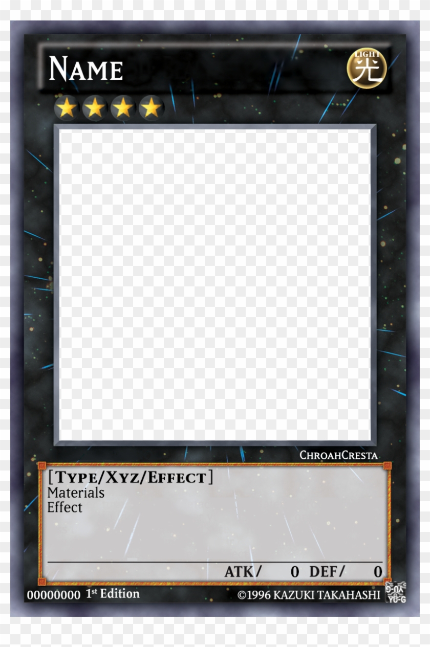 Yu Gi Oh Blank Card Template – Yugioh Xyz Card Template, Hd Within Yugioh Card Template