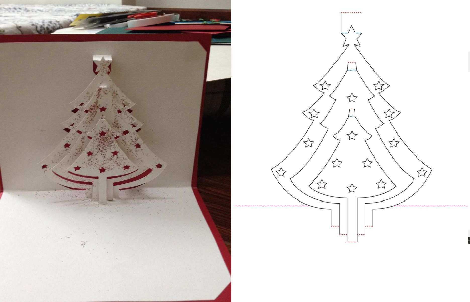 12 Create Pop Up Card Templates Christmas Tree For Pop Up Pertaining To Pop Up Tree Card Template